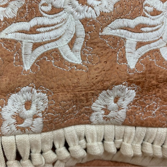 Anthropologie Miss Albright Specialty Leather Embroidered Crossbody Bag - Picture 4 of 16